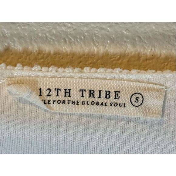 NWOT 12th Tribe White Knitted Free Bird Side Cutout Mini Resort Dress Women's S - Picture 6 of 12